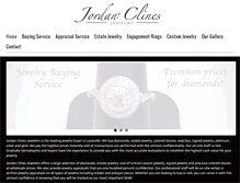 Tablet Screenshot of jordanclinesjewelers.com